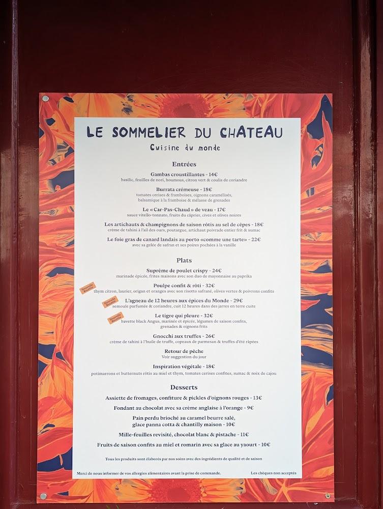 Le sommelier du château - Menu Image 4